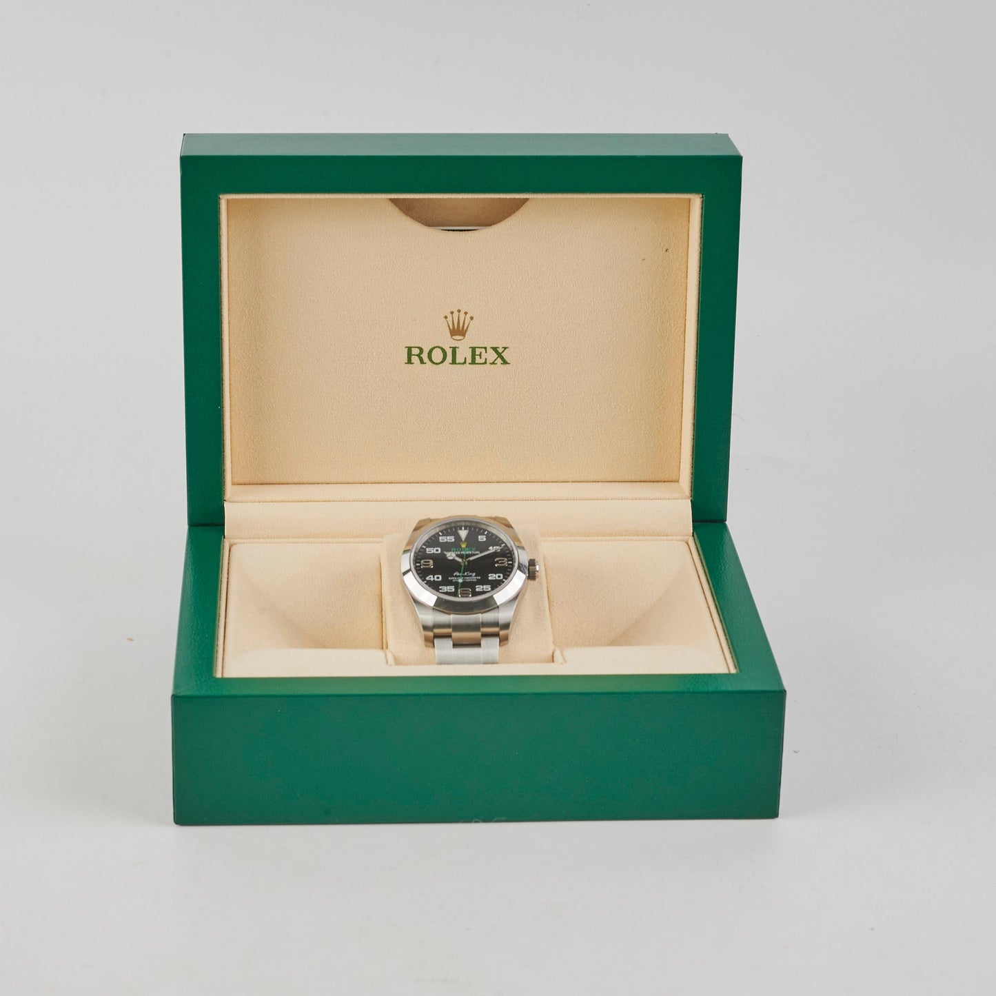 Rolex Air King 40mm Steel Black Dial Watch