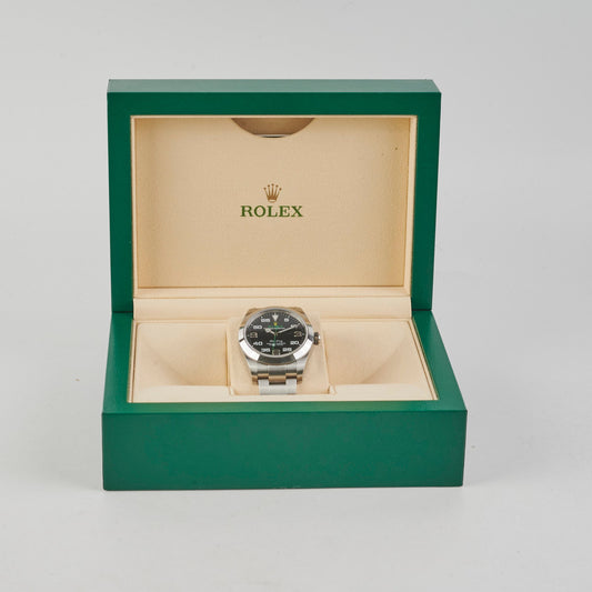 Rolex Air King 40mm Steel Black Dial Watch