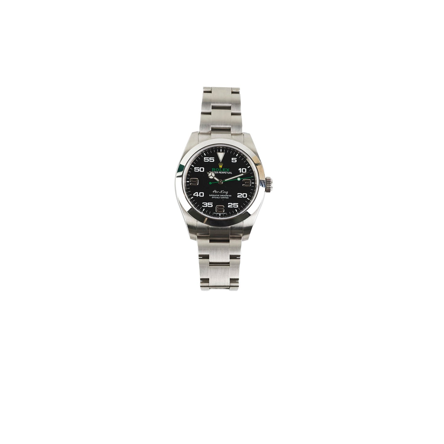 Rolex Air King 40mm Steel Black Dial Watch