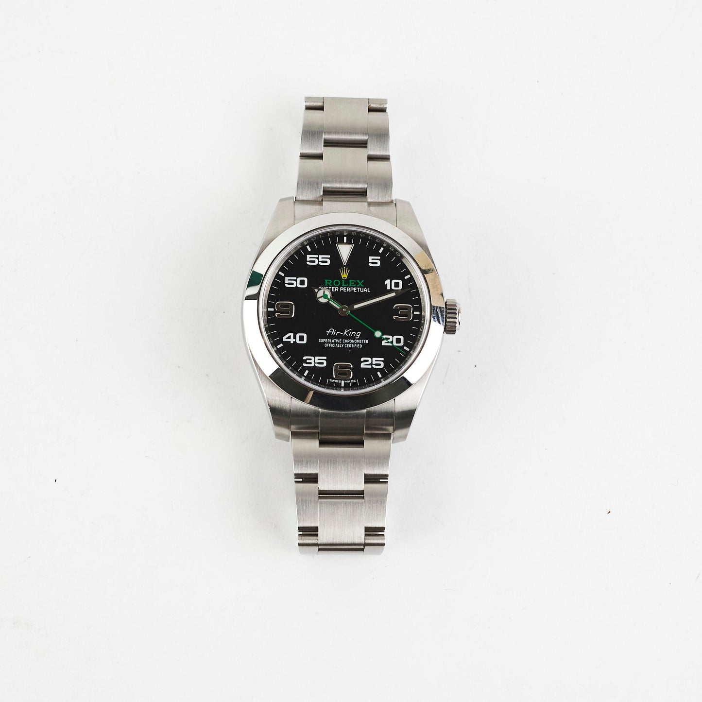 Rolex Air King 40mm Steel Black Dial Watch