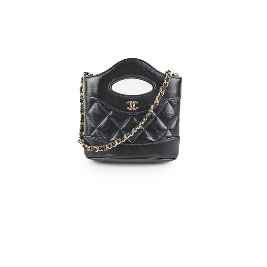 Chanel Micro 31 24S Crossbody Bag Black