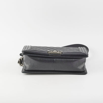 Chanel Old Boy Medium Black Caviar