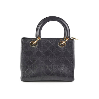 Dior Medium Lady Dior Cannage Bag Black