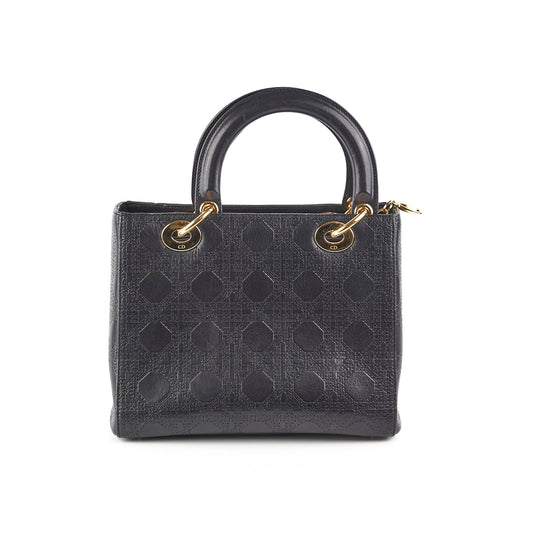 Dior Medium Lady Dior Cannage Bag Black