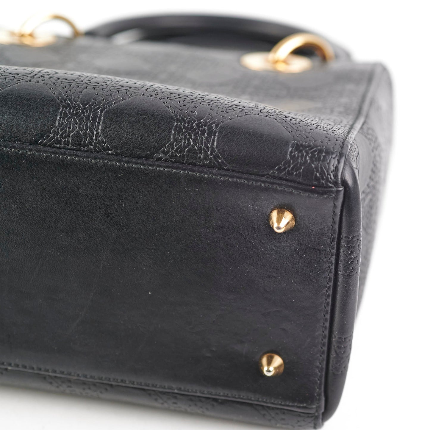 Dior Medium Lady Dior Cannage Bag Black