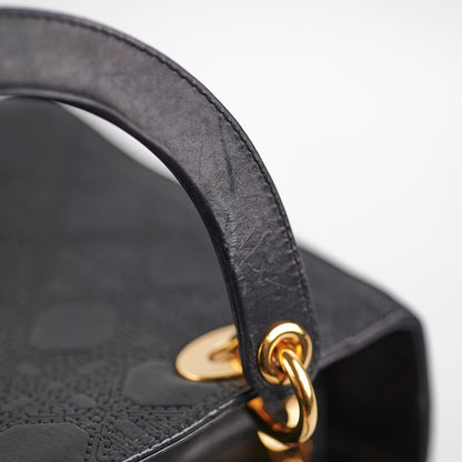 Dior Medium Lady Dior Cannage Bag Black