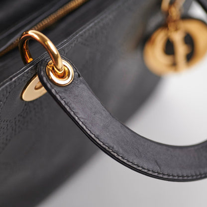 Dior Medium Lady Dior Cannage Bag Black
