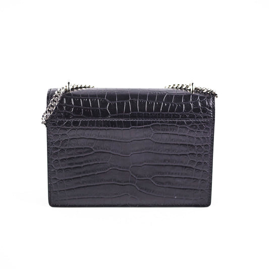 Saint Laurent Sunset Mini Corc Embossed Black