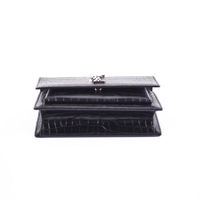 Saint Laurent Sunset Mini Corc Embossed Black