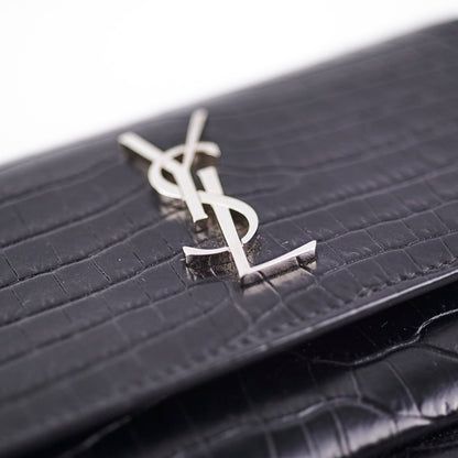 Saint Laurent Sunset Mini Corc Embossed Black