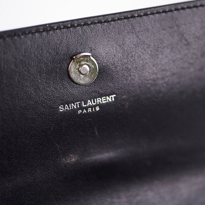 Saint Laurent Sunset Mini Corc Embossed Black