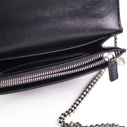 Saint Laurent Sunset Mini Corc Embossed Black