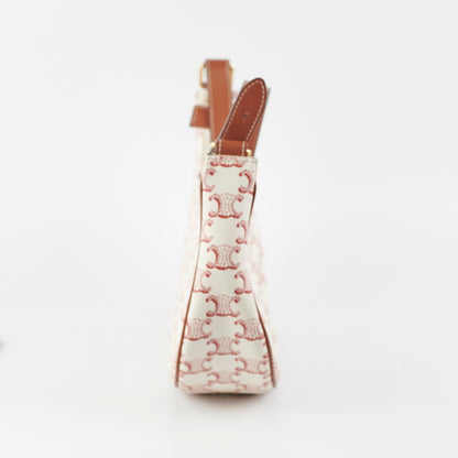 Celine Ava Triomphe Canvas Red