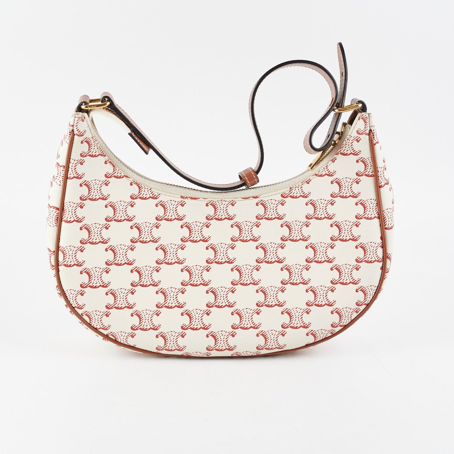 Celine Ava Triomphe Canvas Red