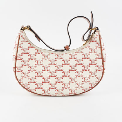 Celine Ava Triomphe Canvas Red