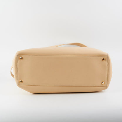 Chanel Caviar Cerf Tote Large Beige