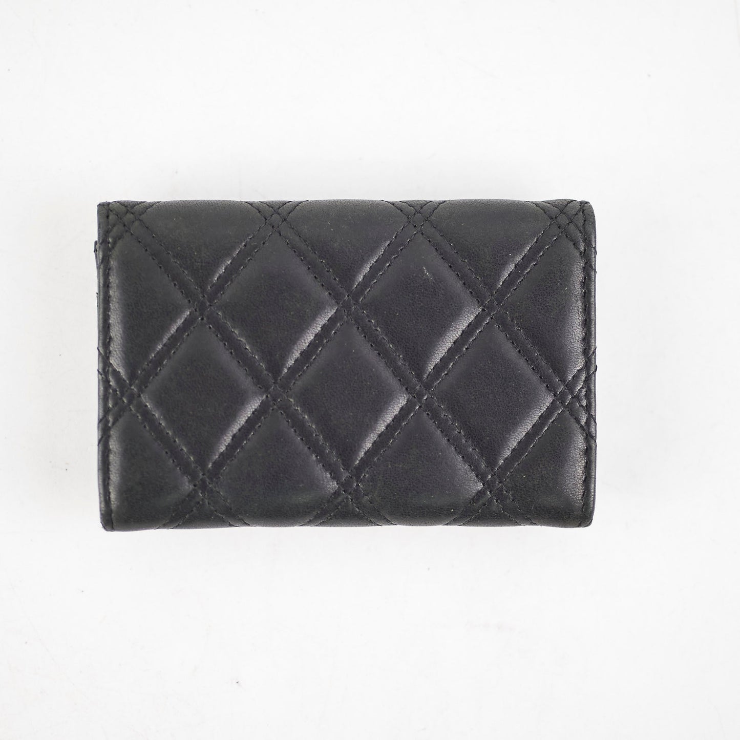 Chanel Black Flap Lambskin Cardholder - Series 20