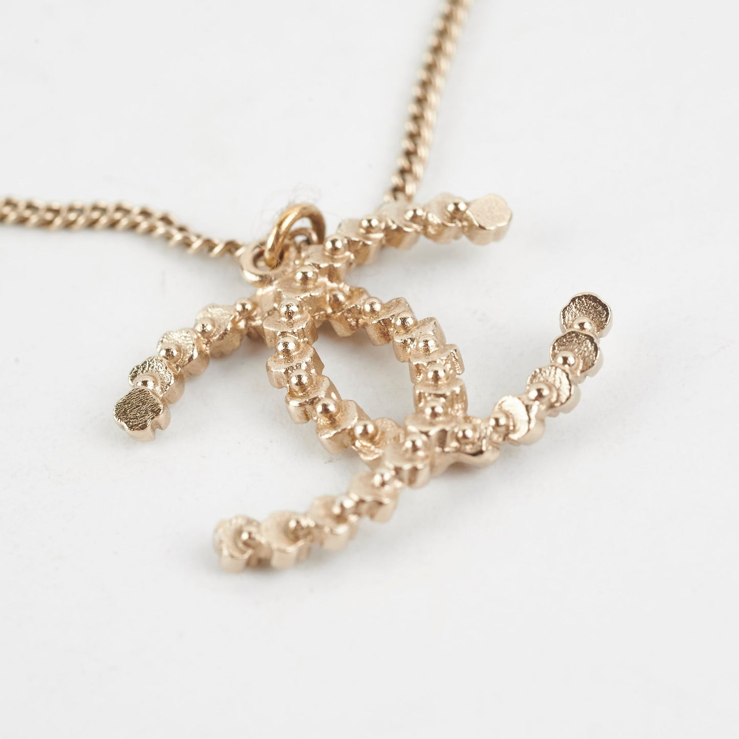 Chanel Gold Rhinestone Necklace Costume Jewellery