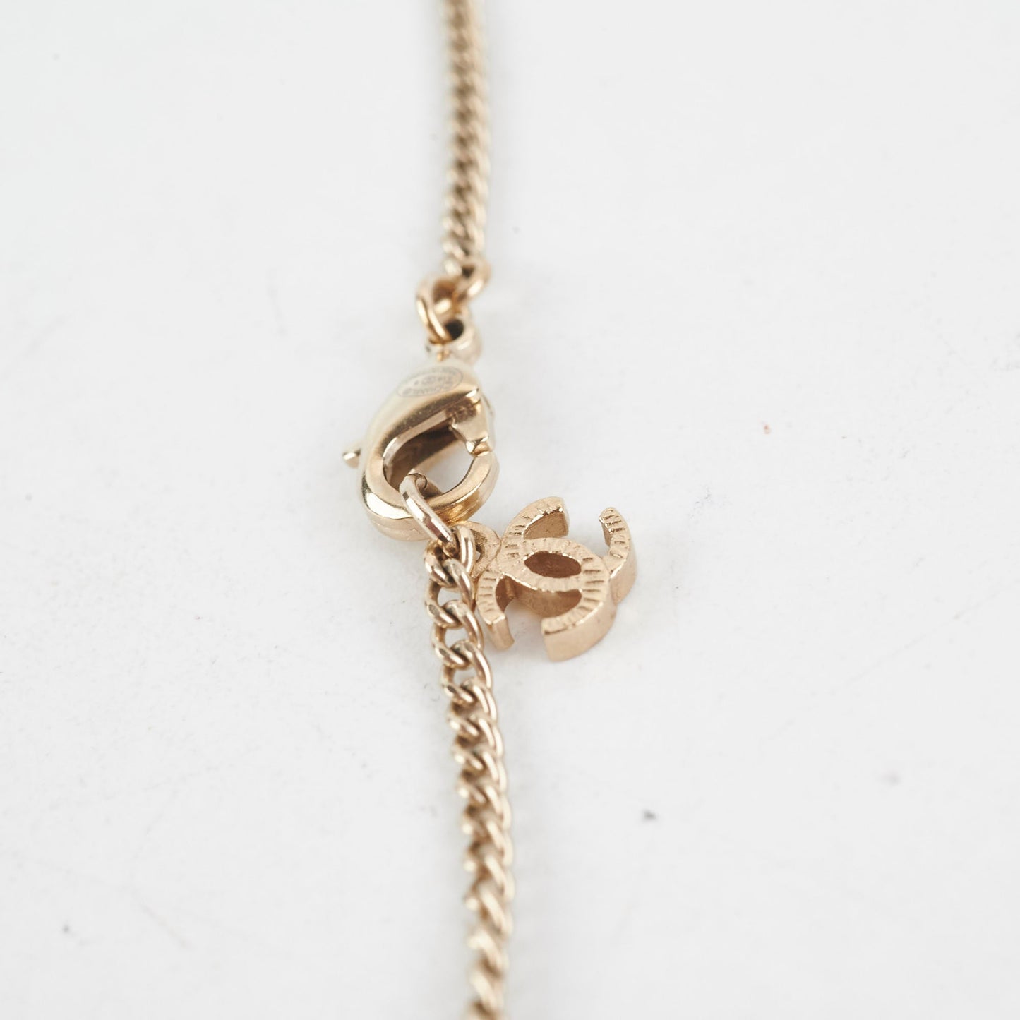 Chanel Gold Rhinestone Necklace Costume Jewellery