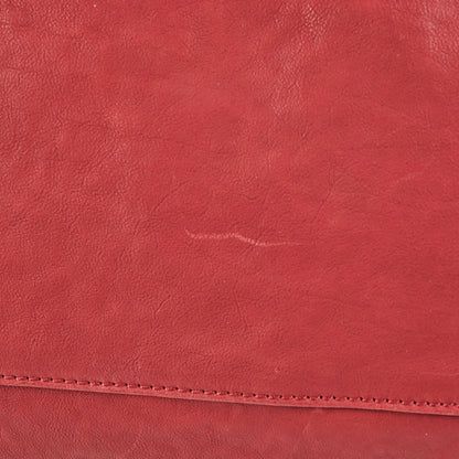 Chanel CC Chain Leather Tote Red