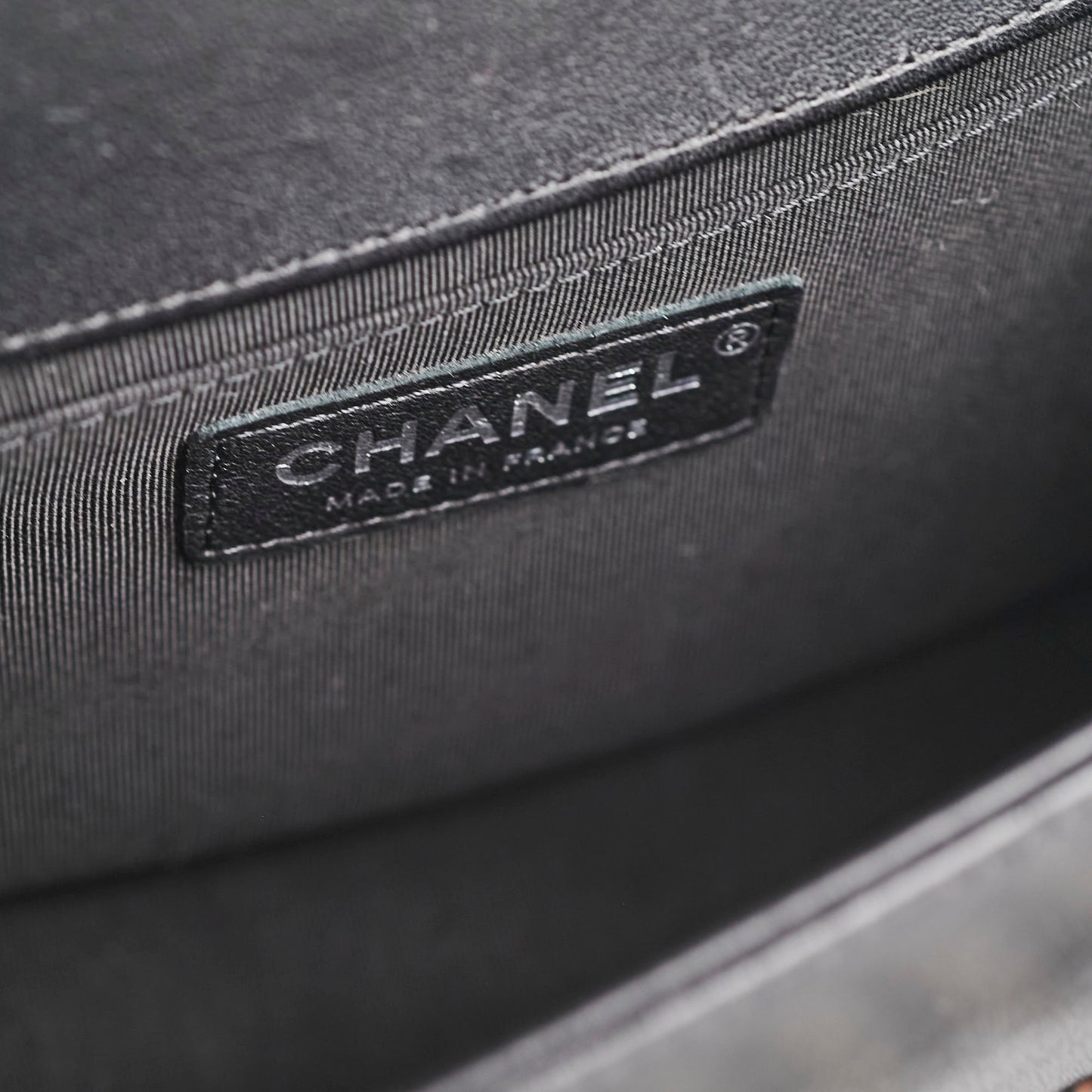 Chanel Boy Old Medium Black Chevron