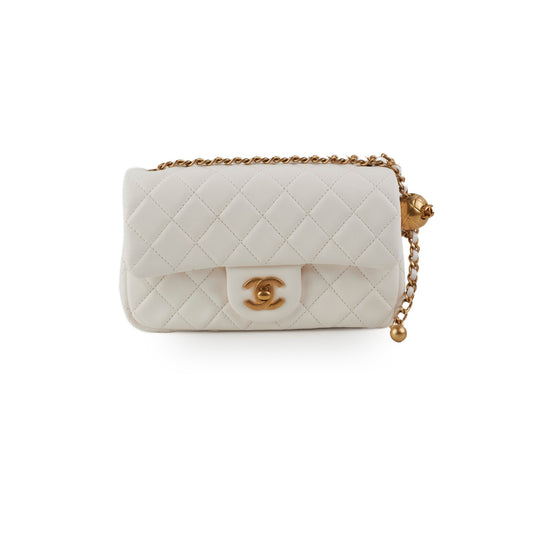 Chanel Pearl Crush Mini Rectangular White