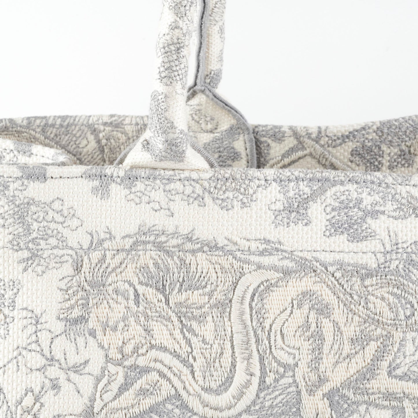 Christian Dior Large Book Tote Grey
