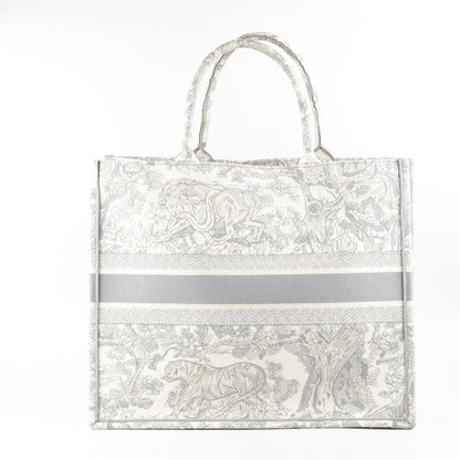Christian Dior Large Book Tote Grey