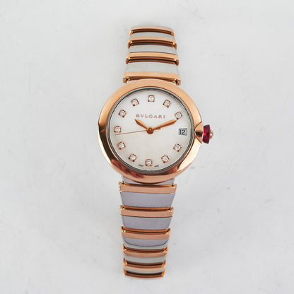 Deal of The Week - Bvlgari Lucea Rose Gold Diamond MOP Dial Watch