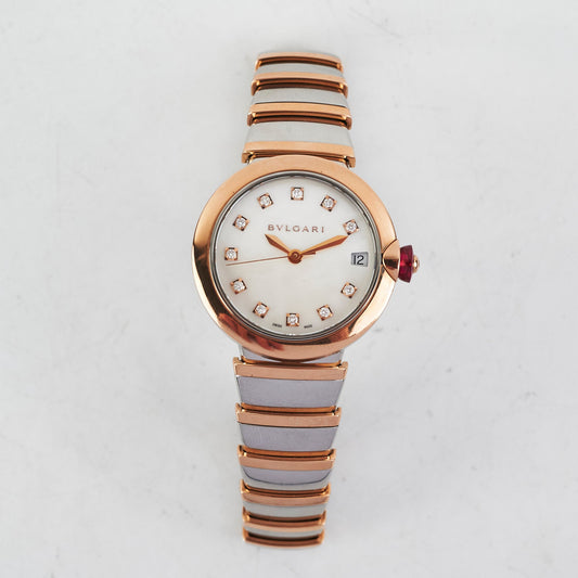 Deal of The Week - Bvlgari Lucea Rose Gold Diamond MOP Dial Watch