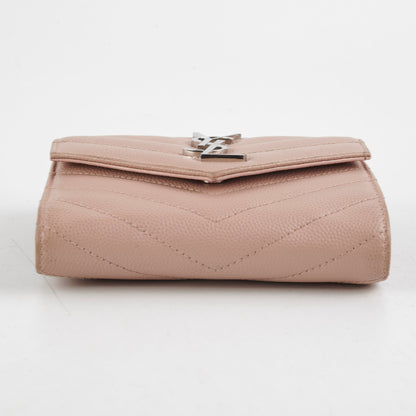 Saint Laurent Matelesse Bi-Fold Wallet Light Pink