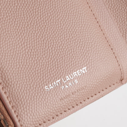Saint Laurent Matelesse Bi-Fold Wallet Light Pink