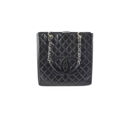 Chanel PST Caviar Black Shoulder Bag