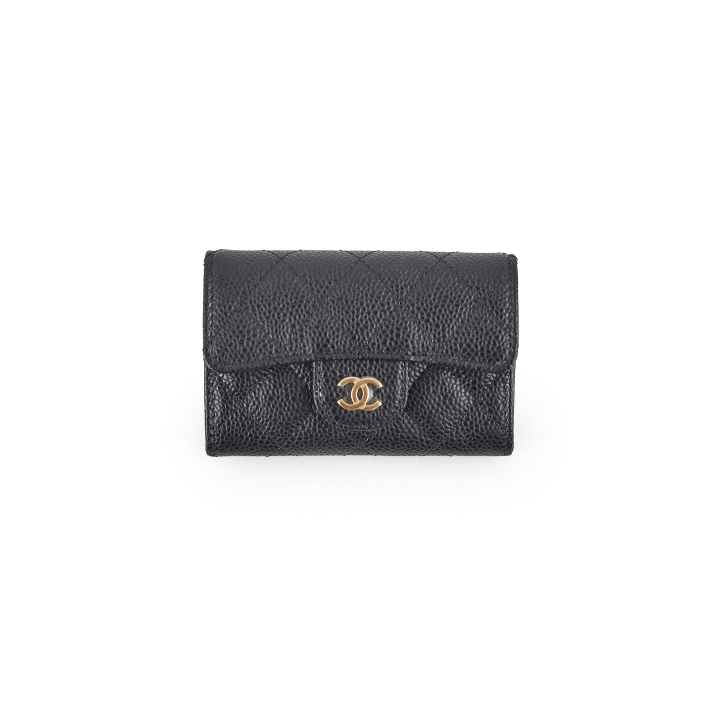 Chanel Caviar Cardholder Black