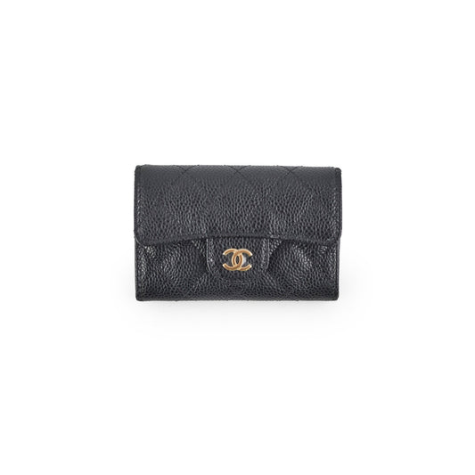Chanel Caviar Cardholder Black
