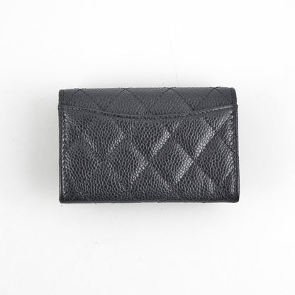 Chanel Caviar Cardholder Black