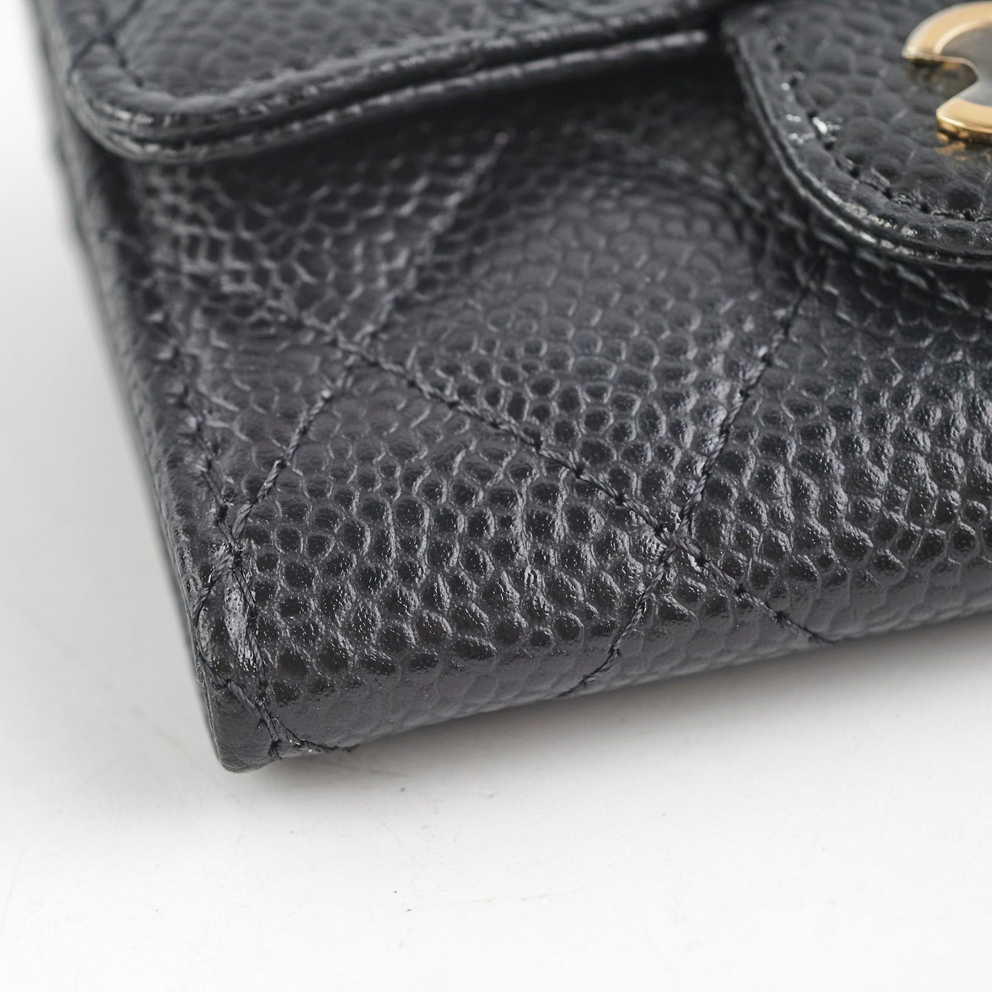 Chanel Caviar Cardholder Black