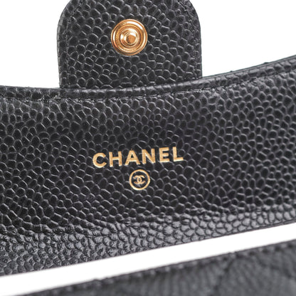 Chanel Caviar Cardholder Black