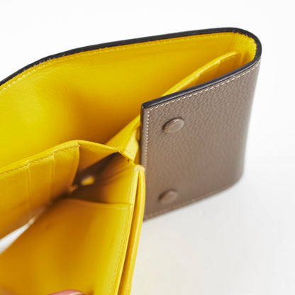 Celine Wallet Grey/Yellow
