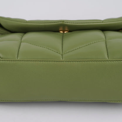 Saint Laurent Puffer Toy Shoulder Bag Green
