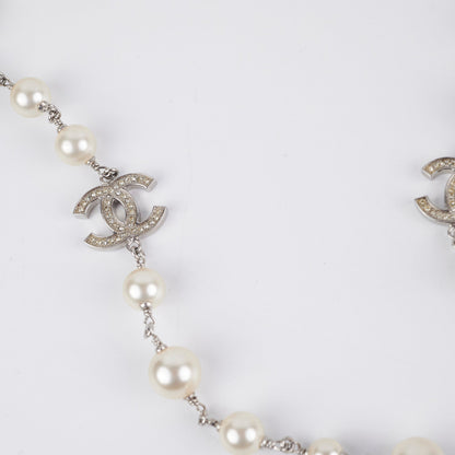 Chanel CC Pearls Long Necklace