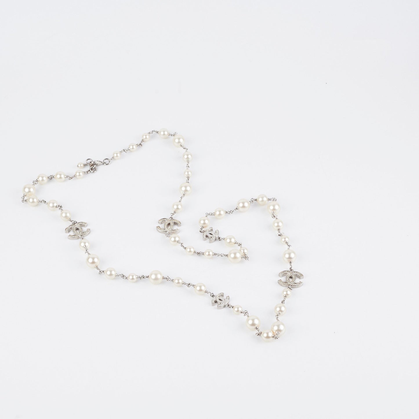 Chanel CC Pearls Long Necklace