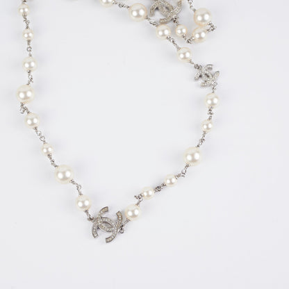 Chanel CC Pearls Long Necklace