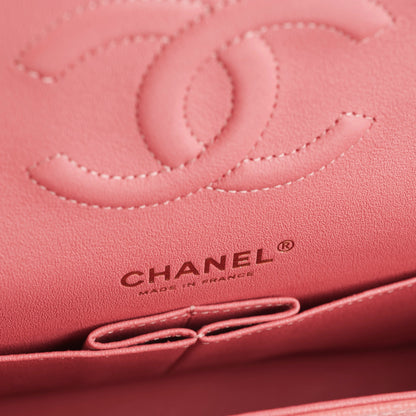 Chanel Caviar Medium/Large Double Classic Flap Pink