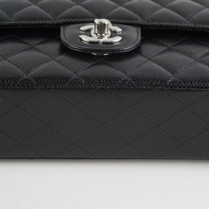 Chanel Medium Classic Flap Caviar Black (Microchip)