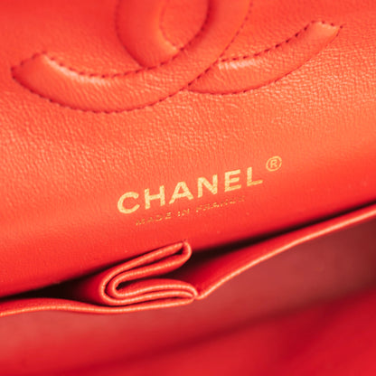 Chanel Medium/Large Classic Double Flap Red