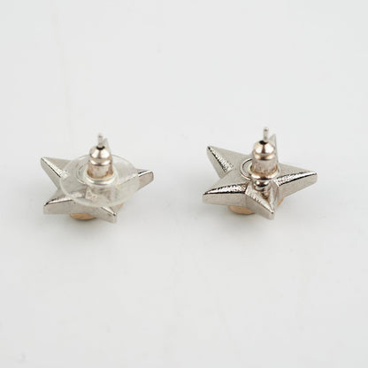 Chanel Star CC Logo Stud Earrings Costume Jewellery