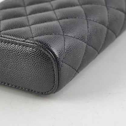 Chanel Caviar Vertical Vanity Case Black 31Series