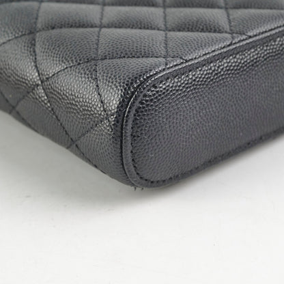 Chanel Caviar Vertical Vanity Case Black 31Series