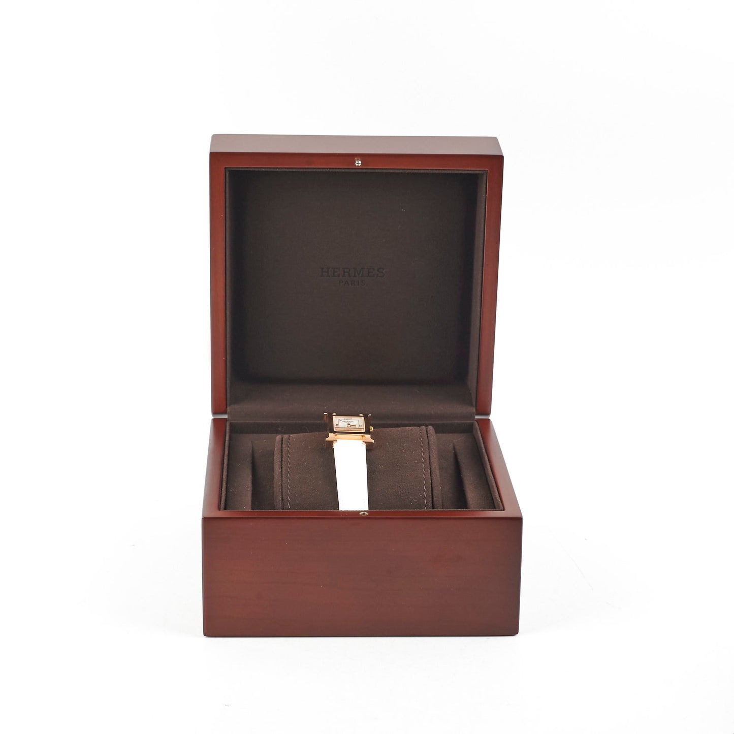 Hermes Heure H Watch Small Model (25mm) Blanc